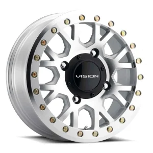 Vision Wheel ATV – GV8 INVADER – Silver – 15″x6″ 38mm – Summer Wheels – GV8BL156110ACMF48NCC